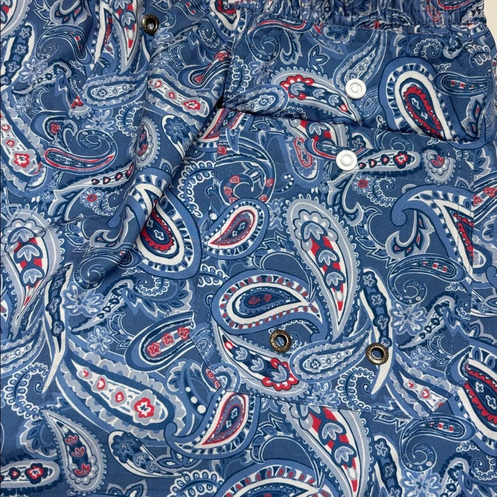 Peter Millar Men's Swim Trunks Light Blues Large EUC - Picture 4 of 5